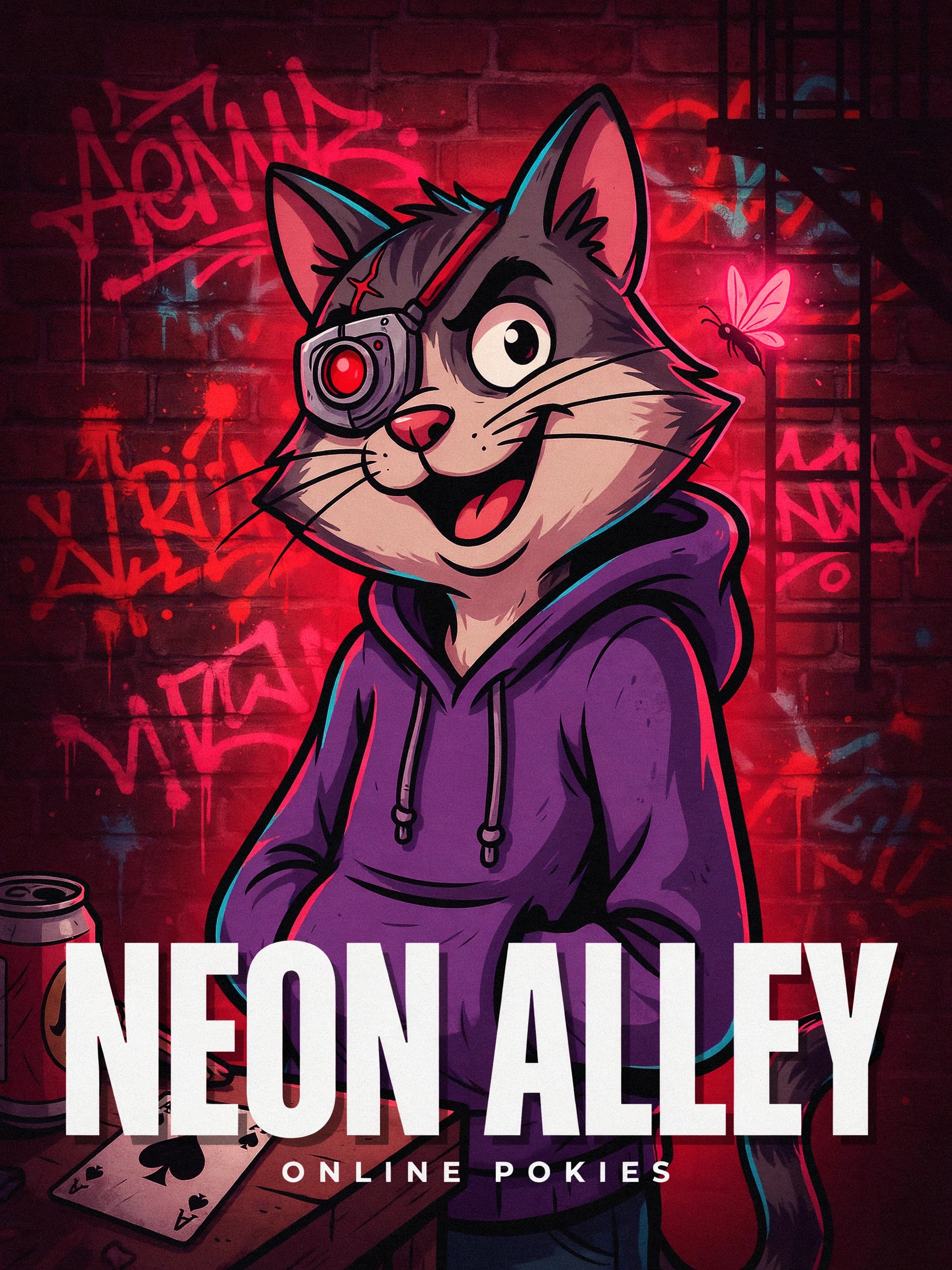 In-game art from the Lit City pokie